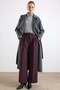 Oversize Low Sleeve Double Breasted Coat Dark Gray 3173 - 4