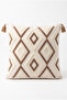 Ethnic Patterned Geometric Embroidered Decorative Throw Pillow Cover (Without Inner Filling)