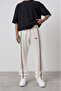 Men's Champ Stripe Detailed Baggy Sweatpants Beige