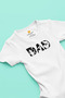 Dad Written Cotton Short Sleeve Baby Bodysuit 100% Cotton