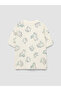 Esvab • Modern & Distinctive Zero Roba Collar Printed Boys' T-Shirt - 2