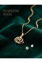 316L Steel Chain Gold Color Crown Model Necklace