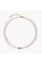 Touchs Collection 100% Natural Pink Quartz Necklace (Gold Color) - the Stone of Love