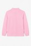 Girls & Boys Unisex Pink 100% Cotton Polo Collar Long Sleeve 2-Piece T-Shirt - 3