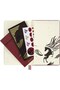 Chinese New Year Fire Horse Woodcut Striped Notebook 13X21 cm Hard Cover Special Boxed - 3