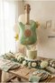 Retro Matte Green Guitar Balloon Stand Set |   Transparent 7-Piece Stand + Retro Matte Green Guitar Foil Balloon + 7 Latex Balloons - 4
