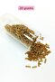 Long pipe cutting bead diameter 2mm length 10 mm - 20 grams - golden yellow - bnc231