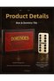 Premium Leather Boxed Domino Set 28 Pieces with Spinner Double 6 Stones 2-4 Player Gift Set - 4