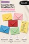 Colorful Mini Envelope Set 7X9 cm – 5 Colors for Hobby, Invitation, Gift and Note Envelopes |   25 Pieces