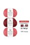 Darling Mix 5 - 100% Viscose Yarn 3-Color Combination – Crimson Bloom 1 – 3 X 100 g