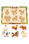 3 Pieces Wood+Eva Educational Find and Match Montessori Intelligence and Motor Skills Developmental Toy - 3