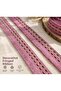 Dusty Rose Table Chair Seating Group Fringed Strip 5 Meters - 2