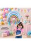 Mermaid Concept Balloon Set for 9 Years Old - 7 Pieces Extra Large Size Purple Color Number Balloon Sea Horse Whale and Rainbow Foil Balloon Set Birthday Party Decoration Set - 3