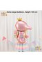 Mermaid Concept Balloon Set 5 Years Old - 17 Piece Extra Large Size Retro Balloon Seahorse and Whale Foil Balloon Set Birthday Party Decoration Set - 2