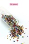 Cut Glass Beads 2mm - 20 Grams - Mixed Color -Bnc309
