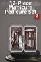 Zengezur 12 Piece Stainless Steel Compact and Portable Manicure Scissors (160246) Nail Clippers - 5