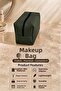 Faux Leather Makeup and Organizer Bag, Multi-Purpose Travel Handbag, Stylish Clutch Makeup Bag - 7