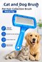 Cat Dog Comb Metal Tip Pet Hair Collection Comb Cat Hair Comb Dog Grooming Brush
