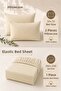 100% Cotton Akfil Elastic Bed Sheet Set 180X200 cm 2 Pieces 50X70 Pillowcases - 3