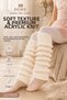 Original 7-12 Years Old Girls' Leggings Socks - Premium Acrylic Knit Special Design for Kids Ballet Dance Gymnastics Leg Warmer Foot Warmer Children's Leggings - Ecru - 5