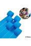 Blue Stripe Crepe Paper Roll, Flower Making, Craft Decoration Paper, 6 Pieces, 4.5 cm X 22 Meters