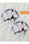 Set of 2 White Rose Embroidered Bread Covers