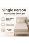 Single Elastic Sheet Set 100X200 cm Floral Patterned + 1 Pillowcase - 6