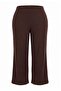 Kahverengi Selanik Düğmeli Belden Açılan Wide Leg/Palazzo Alt Örme Alt - Üst Takım TBBAW27CP00010 - 6