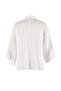 Beyaz Dokuma Transparan Oversize Plaj Gömlek TBESS26GO00006 - 8