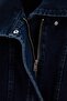 Gece Mavisi Yaka Detaylı Biker Denim Ceket TWOAW27CE00029 - 8