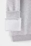 Gray Girls' Cotton Thick/Inner Fleece Plain/Basic Crew Neck Knitted Sweatshirt Tkdaw27Sw00058 - 7