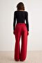 Kırmızı Yüksek Bel Wide Leg Geniş Paça Jeans TWOAW27JE00184 - 4
