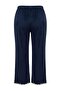 Lacivert 3'lü Çeyiz Seti Dantel Detaylı Kadife Örme Sabahlık+Pijama Takımı TBBAW27AI00001 - 16