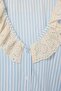 Blue Striped Viscose Woven Pajamas Set Thmaw27Pt00115 - 9