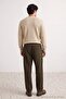 Haki Kot Görünümlü Straight Fit Erkek Pantolon TMNAW27PL00003 - 8