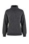 Wardrobe Essentials Antrasit Yumuşak Dokulu Süper Oversize Geniş Kalıp Triko Kazak TWOAW27KZ00160 - 5