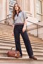 Premium Siyah DÖKÜMLÜ Normal Bel Wide Leg Geniş Paça Jeans TWOAW27JE00095 - 3