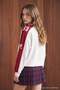 Ekru Renk Bloklu Kolej Baskılı Kalın Oversize/Geniş Kesim V Yaka Örme Sweatshirt TWOAW27SW00148 - 6