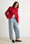 Açık Mavi %100 Pamuk Yüksek Bel Barrel Jeans TWOAW27JE00085 - 2
