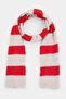 Red-White Soft Textured Trendy Color-Blocked Knitwear Scarf Twoaw26At00004 - 4