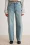 Açık Mavi %100 Pamuk Normal Bel Baggy Jeans TWOAW27JE00091 - 3