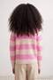Pink Girls' Striped Crew Neck Knitwear Sweater Tkdaw27Kz00020 - 4