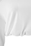 Ekru Omuz Detaylı Asimetrik Yaka Oversize/Geniş Kesim Beli Lastikli Örme Sweatshirt TWOAW27SW00080 - 5