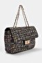 Black Tweed Women's Medium Shoulder Bag Takaw27Oc00005 - 2
