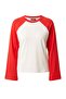 Ekru Premium İnterlok Reglan Kol Oversize Kalıp Uzun Kollu Örme T-Shirt TWOAW27TS00001