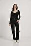 V-Neck Soft Wide Sleeve Bodysuit - 3