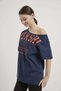 ARMALIFE 2315 Low Shoulder Printed Women's T-Shirt