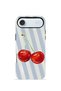 iPhone 17 Air Vorian Dual Layer Case Cherry Blue Stripe