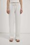 Textured Trousers with Waist Tie Detail - 4