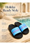 Waterproof Eva 3D Bowknot Heart Patterned Slides for Home and Beach - 5
